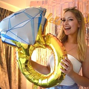 Diamond Ring Balloon, Bachelorette decorations